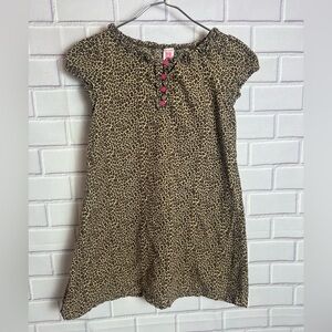 CARTERS short sleeve casual Leopard Print girls Dress/size 6